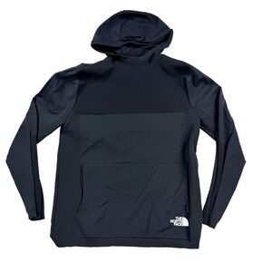 Mens The North Face Summit Series Hoodie Pullover Pockets Black Compression Med